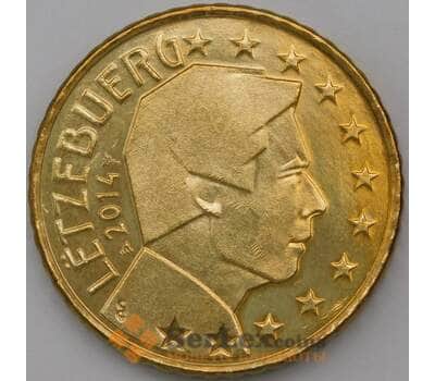 Монета Люксембург 50 центов 2014 BU Из набора арт. 28557