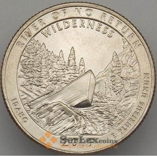 США 25 центов 2019 UNC 50 парк Резерват им. Франка Черча  D арт. 18834