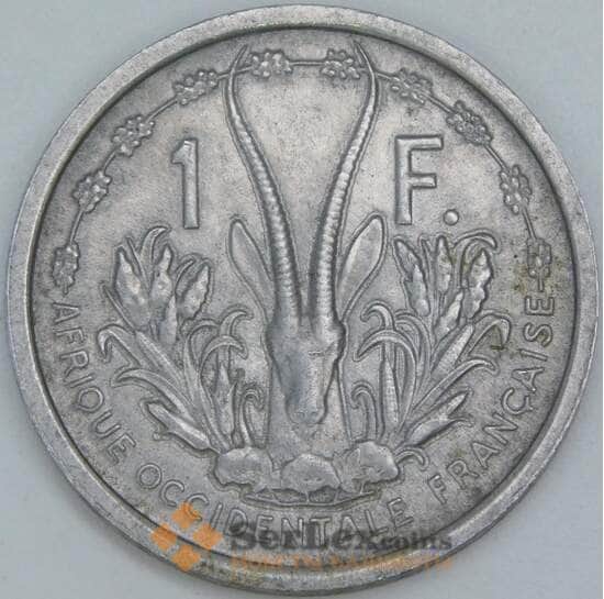 Французская Западная Африка 1 франк 1948 КМ3 XF арт. 55345
