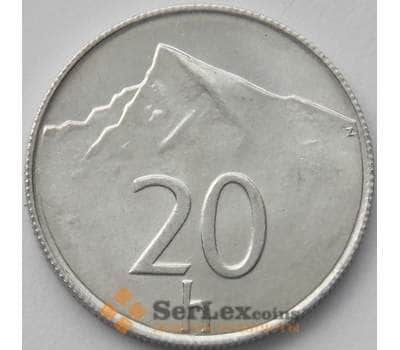 Монета Словакия 20 геллеров 1994 КМ18 UNC (J05.19) арт. 17307