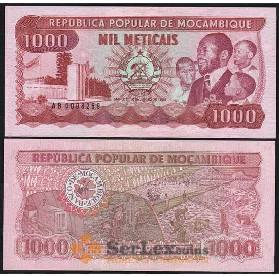 Мозамбик банкнота 1000 метикал 1983 Р132а UNC арт. 48842