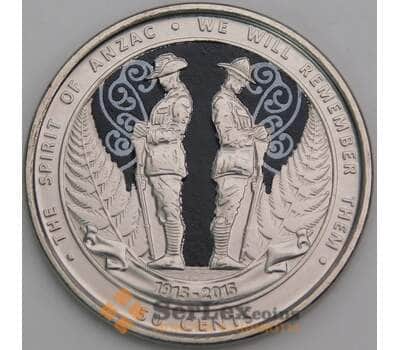 Монета Новая Зеландия 50 центов 2015 КМ376 UNC АНЗАК  арт. 17201