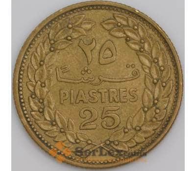 Монета Ливан 25 пиастров 1968 КМ27 XF арт. 14477