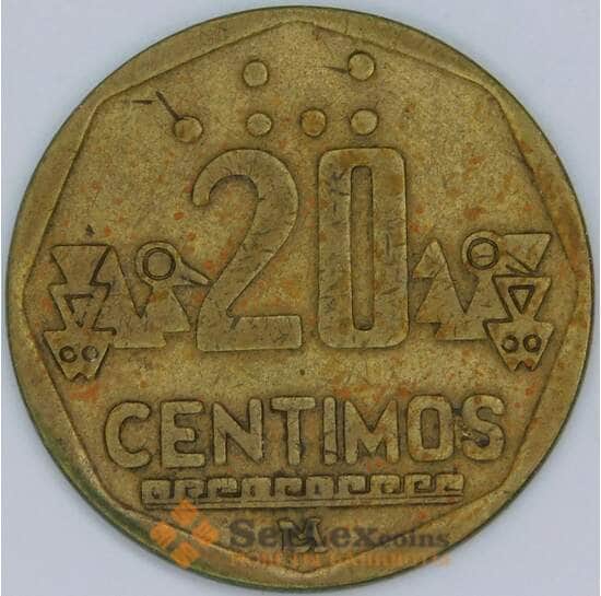 Перу 20 сентимо 1996 КМ306.1 VF арт. 57672 Перу 20 сентимо 1996 КМ306.1 VF арт. 57672