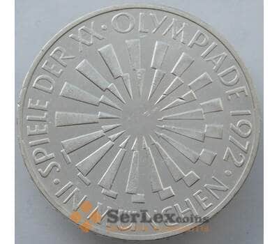 Монета Германия 10 марок 1972 J КМ134 BU Серебро Эмблема (J05.19) арт. 14925