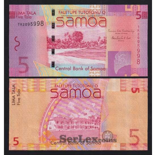 Самоа 5 тала ND 2014 Р38b UNC арт. 55383