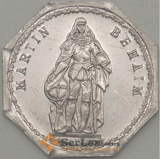Германия Нюрнберг 20 пфеннигов 1921 Proof MARTIN BEHAIM (j05.19) арт. 21210