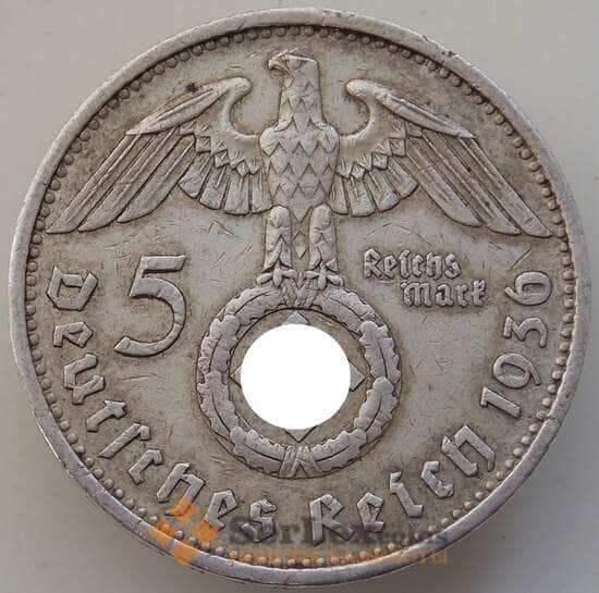 Германия монета 5 рейхсмарок 1936 A КМ94 XF арт. 14402