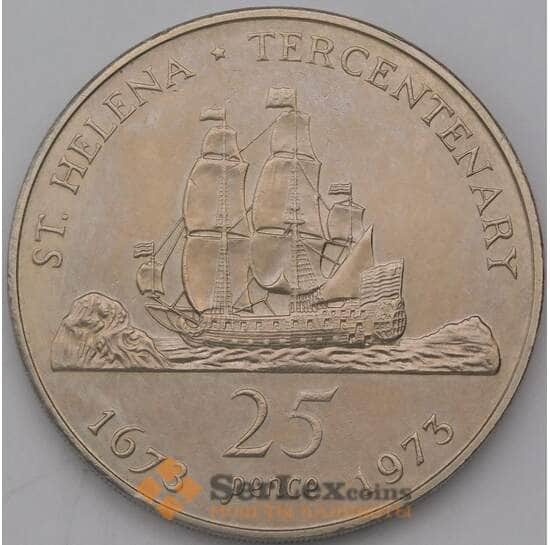 Остров Святой Елены 25 пенсов 1973 КМ5 Корабль  арт. 36968