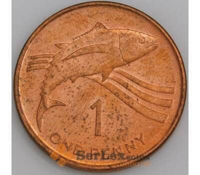 Острова Святой Елены и Вознесения монета 1 пенни 1997 КМ13а аUNC арт. 45297