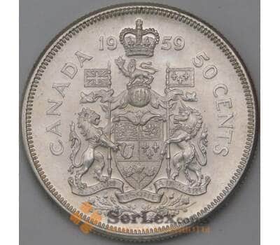 Монета Канада 50 центов 1959 КМ56 UNC арт. 23904