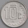 Мексика монета 10 сентаво 2009 2010 КМ934 AU арт. 41949