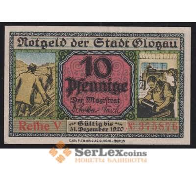 Германия Польша Glogau 10 пфеннигов 1920 G020.6c aUNC арт. 52010