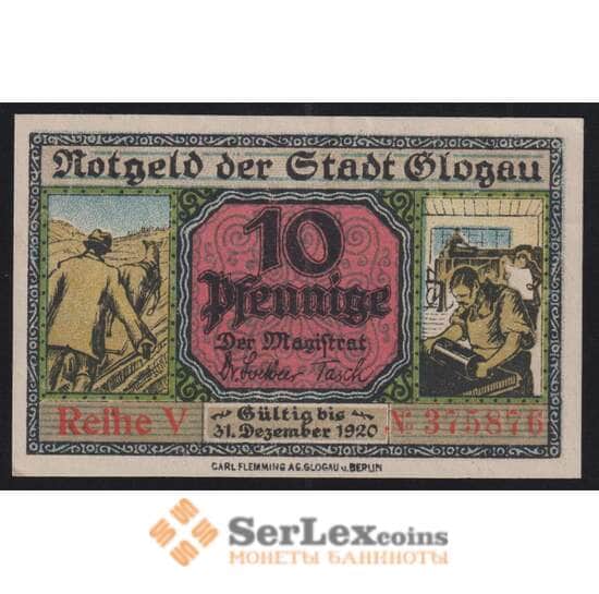 Германия Польша Glogau 10 пфеннигов 1920 G020.6c aUNC арт. 52010