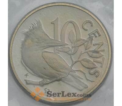 Монета Британские Виргинские острова 10 центов 1973 КМ3 Proof запайка арт. 6668
