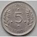 Монета Тонга 5 сенити 1968 КМ29 XF арт. 6577