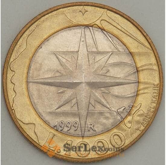 Сан-Марино 1000 лир 1999 КМ395 UNC Роза Ветров арт. 21355