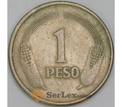 Колумбия монета 1 песо 1980 КМ258 VF арт. 45266