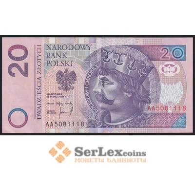 Польша банкнота 20 злотых 1994 Р174 XF арт. 47799
