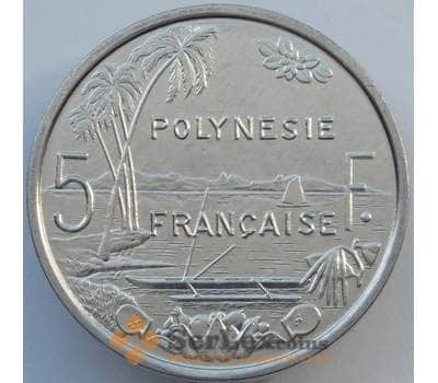Монета Французская Полинезия 5 франков 1982 КМ12 UNC (J05.19) арт. 17351