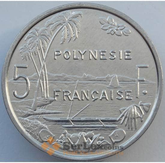 Французская Полинезия 5 франков 1982 КМ12 UNC (J05.19) арт. 17351