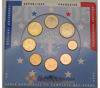 Монета Франция Официальный набор Евро 1 цент -2 евро (8 шт) 2005 BU арт. 28282