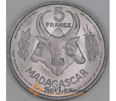 Мадагаскар 5 франков 1953 КМ5 UNC арт. 53269