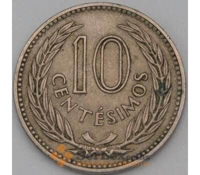 Монета Уругвай 10 сентесемо 1953 КМ35 VF арт. 28336