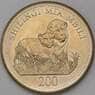 Танзания монета 200 шиллингов 2008 КМ34 UNC фауна арт. 28727