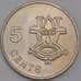 Соломоновы острова монета 5 центов КМ3 1977 UNC арт. 41268