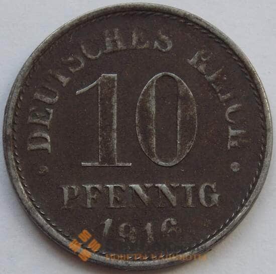 Германия 10 пфеннигов 1916 КМ20 VF (J05.19) арт. 15029