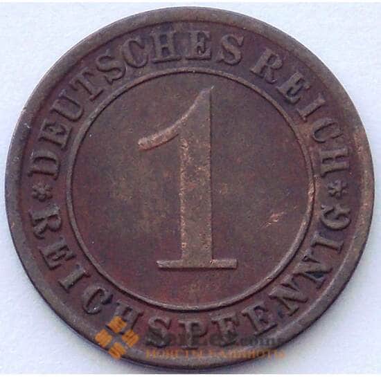 Германия 1 пфенниг 1930 F КМ37 XF (J05.19) арт. 16807