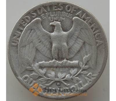 Монета США 25 центов квотер 1953 D KM164 VF арт. 12499