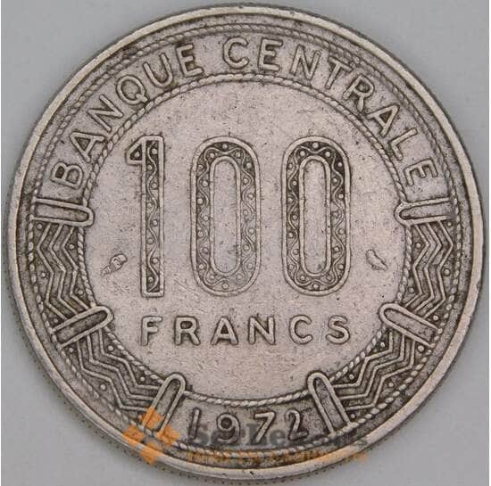 Центрально-Африканская республика 100 франков 1972 КМ6 F арт. 54772 Центрально-Африканская республика 100 франков 1972 КМ6 F арт. 54772