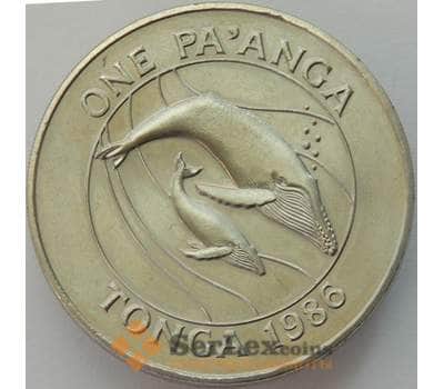Монета Тонга 1 паанга 1986 КМ128 BU 25 лет Фонд дикой природы (J05.19) арт. 16591