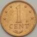 Монета Нидерландские Антиллы 1 цент 1978 КМ8 UNC (J05.19) арт. 18692