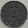 Швейцария 2 раппен 1942 КМ4.2b VF арт. 13231