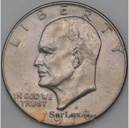 США 1 доллар 1978 D КМ203 AU арт. 26731