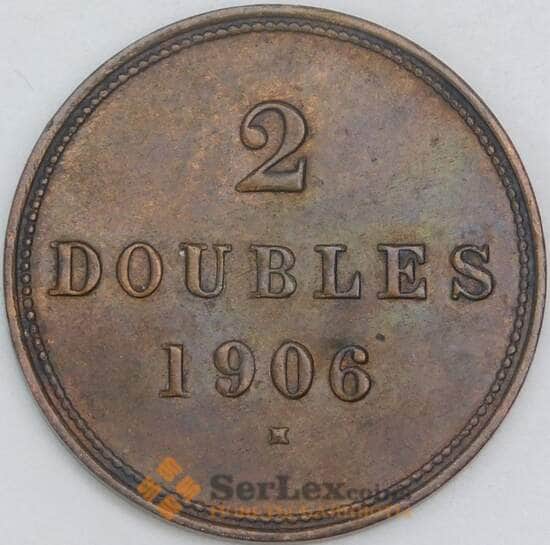 Гернси 2 дубля 1906 КМ9 AU арт. 56671
