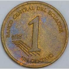 Эквадор 1 сентаво 2000 КМ104 XF арт. 57467 Эквадор 1 сентаво 2000 КМ104 XF арт. 57467