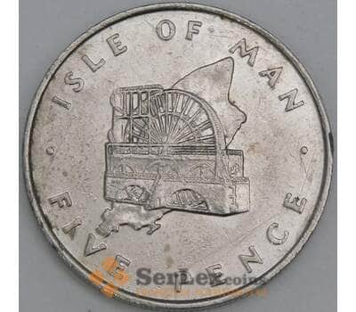 Мэн остров 5 пенсов 1976 КМ35 VF механика арт. 56339