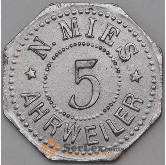Германия Нотгельд 5 пфеннигов 1917 Арвайлер арт. 23646
