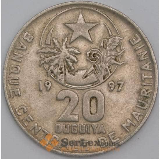 Мавритания монета 20 угий 1997 КМ5 XF арт. 44787