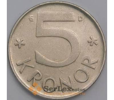Монета Швеция 5 крон 1991 КМ853 XF арт. 40713