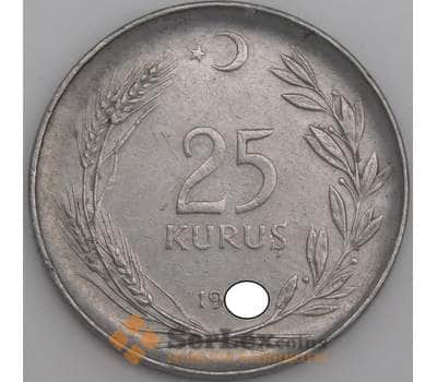 Монета Турция 25 куруш 1967-1978 КМ892.3 XF арт. 11522