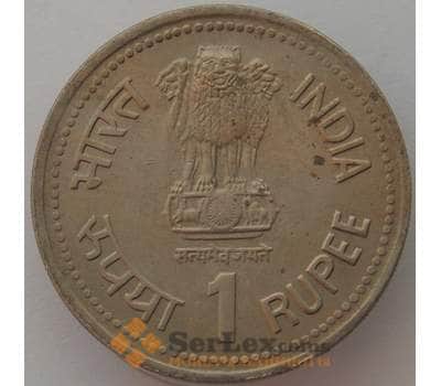 Монета Индия 1 рупия 1990 КМ85 UNC Бхимрао Рамджа Амбедкара (J05.19) арт. 16677