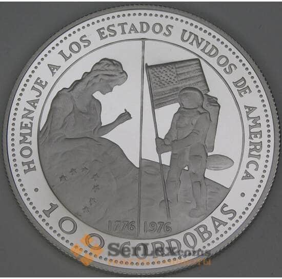 Никарагуа 100 кордоба 1975 КМ35 Proof 200-летие независимости США арт. 54101