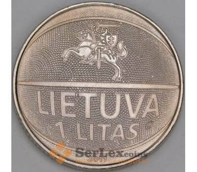 Литва 1 лит 2011 КМ177 aUNC Чемпионат Европы по баскетболу арт. 53356