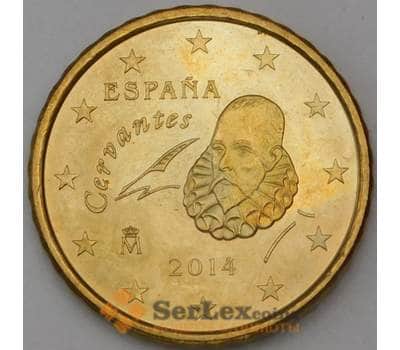 Монета Испания 10 евроцент 2014 BU из набора арт. 28736