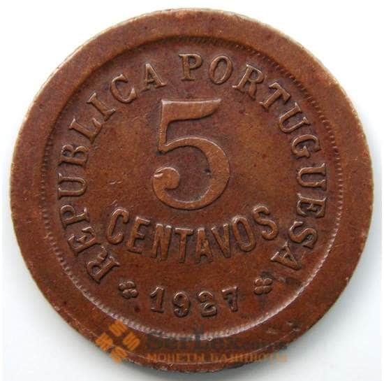 Португалия 5 сентаво 1927 КМ572 VF+ арт. 5795